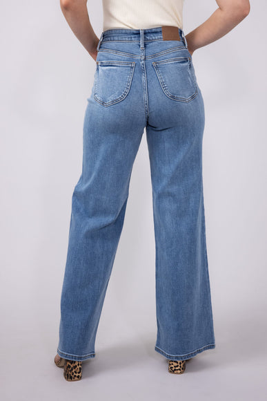 Judy Blue High Rise Vintage Retro Wide Leg Jeans for Women