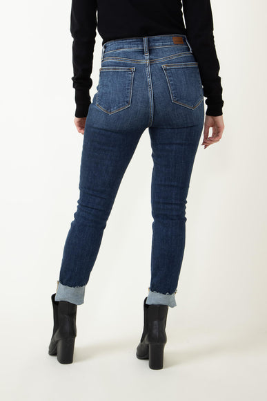 Judy Blue Jeans High Rise Button Fly Cut Off Skinny Jeans for Women
