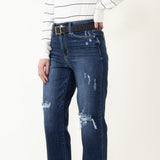 Judy Blue Jeans High Rise Distressed Wide Leg Jeans for Women