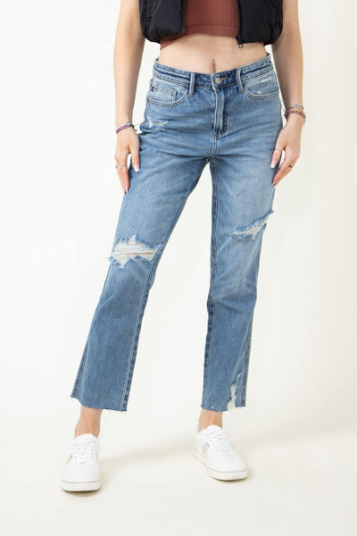 Judy Blue Bone Straight Jeans main image 0