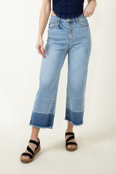 Judy Blue Kick Flare Crop Jean (sizes 0/24-24W) BESTSELLING RESTOCK main image 0