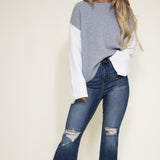 Judy Blue Jeans High Rise Fray Hem Flare Jeans for Women