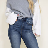 Judy Blue Jeans High Rise Fray Hem Flare Jeans for Women