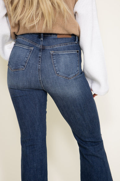 Judy Blue Jeans High Rise Fray Hem Flare Jeans for Women