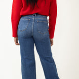 Judy Blue Jeans Cuffed Slim Wide Leg Jeans for Women