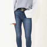 Judy Blue Jeans High Rise Skinny Hem Slit Jeans for Women