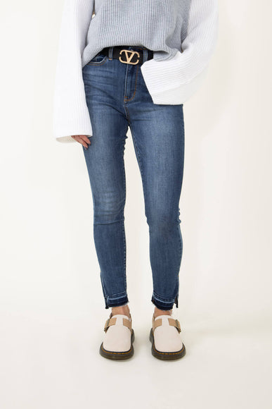 Judy Blue Jeans High Rise Skinny Hem Slit Jeans for Women