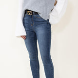 Judy Blue Jeans High Rise Skinny Hem Slit Jeans for Women