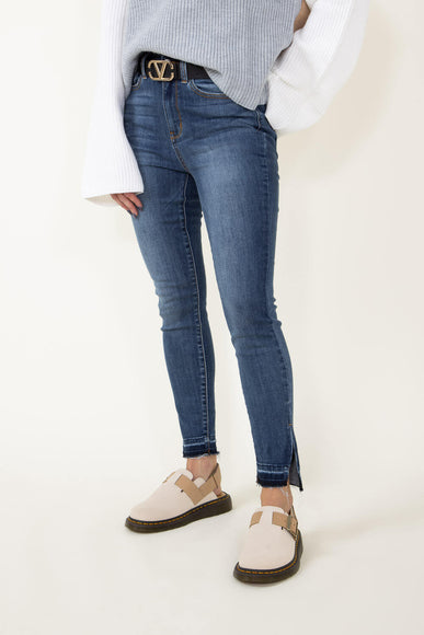 Judy Blue Jeans High Rise Skinny Hem Slit Jeans for Women