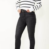 Judy Blue Jeans High Rise Tummy Control Skinny Jeans for Women in Black