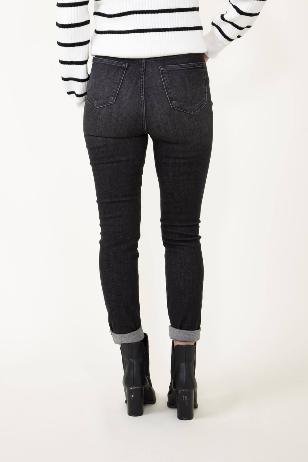 Judy Blue High Rise Tummy Control Skinny Jeans for Women in Black