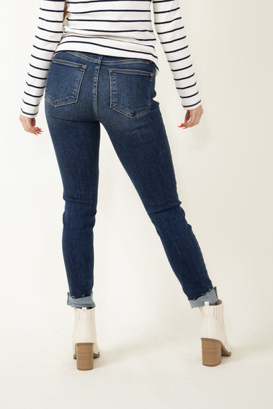 Judy Blue Jeans Mid Rise Vintage Raw Hem Skinny Jeans for Women