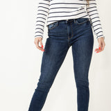 Judy Blue Jeans Mid Rise Vintage Raw Hem Skinny Jeans for Women