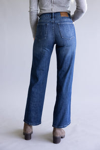 Judy Blue Petite Mid-Rise Straight Leg Jeans for Women