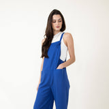 Jumpsuit with Knot Straps for Women in Blue