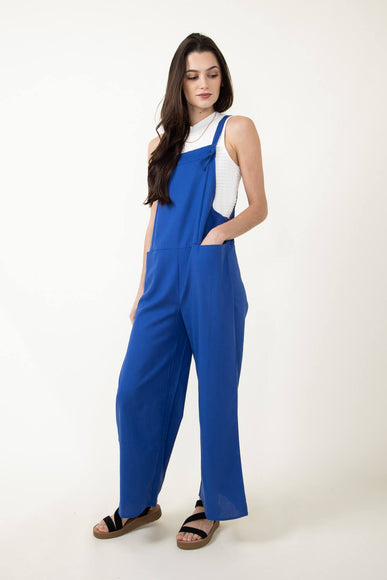 Jumpsuit with Knot Straps for Women in Blue