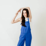 Jumpsuit with Knot Straps for Women in Blue
