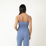 Sinched Waist Jumpsuit for Women in Blue