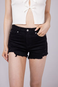 KanCan x Glik’s Best Friend Denim Shorts for Women in Black