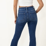 KanCan High Rise Distress Hem Bootcut Jeans for Women