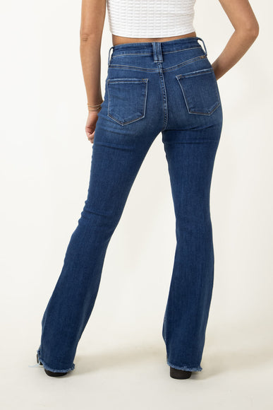 KanCan High Rise Distress Hem Bootcut Jeans for Women
