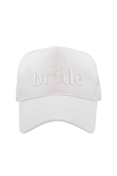 Bride Trucker Hat for Women in White