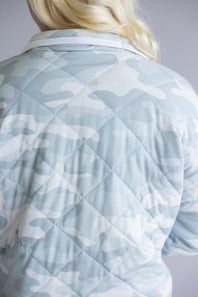 Katydid Camo Quilted Jacket for Women in Light Green
