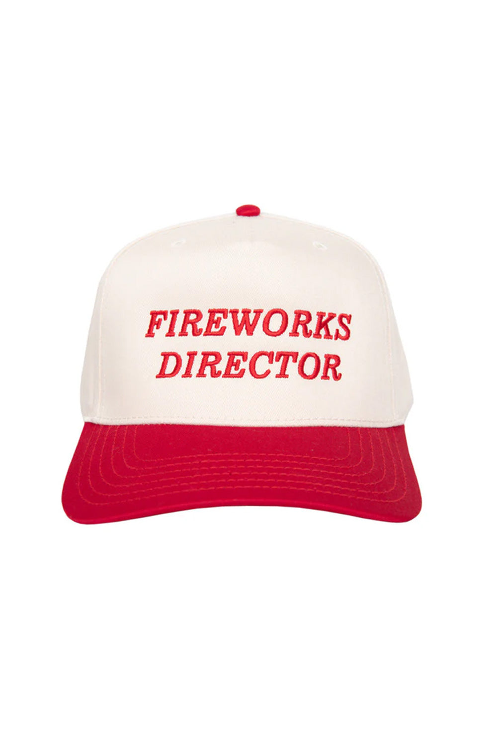 Fireworks Director Trucker Hat for Women in Red/Tan | MTX-BC