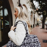Bow Weekender Bag for Women in Black