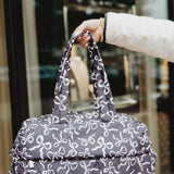Bow Weekender Bag for Women in Black