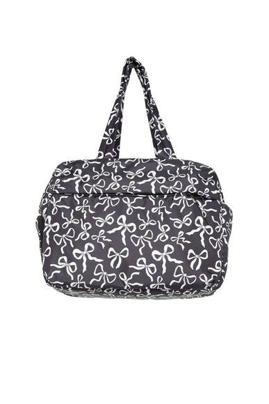 Bow Weekender Bag for Women in Black