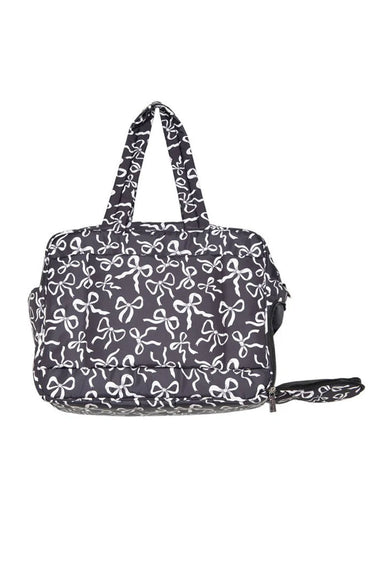 Bow Weekender Bag for Women in Black