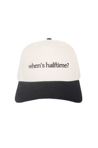 When’s Halftime Trucker Hat for Women in Black/Tan