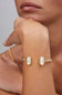 Kendra Scott Elton Gold Cuff Bracelet in Ivory Mother of Pearl