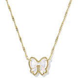 Kendra Scott Haley Bow Short Pendant Necklace in Gold