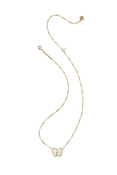 Kendra Scott Haley Bow Short Pendant Necklace in Gold