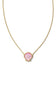 Kendra Scott Brynne Shell Gold Pendant Necklace in Blush