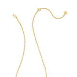 Kendra Scott Cailin Gold Pendant Necklace for Women in White Crystal