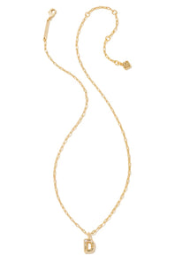 kendra scott gold initial necklace with a letter D pendant 
