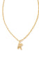 kendra scott gold initial necklace with a letter K pendant 