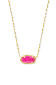 Kendra Scott Elisa Gold Pendant Necklace in Azalea Illusion