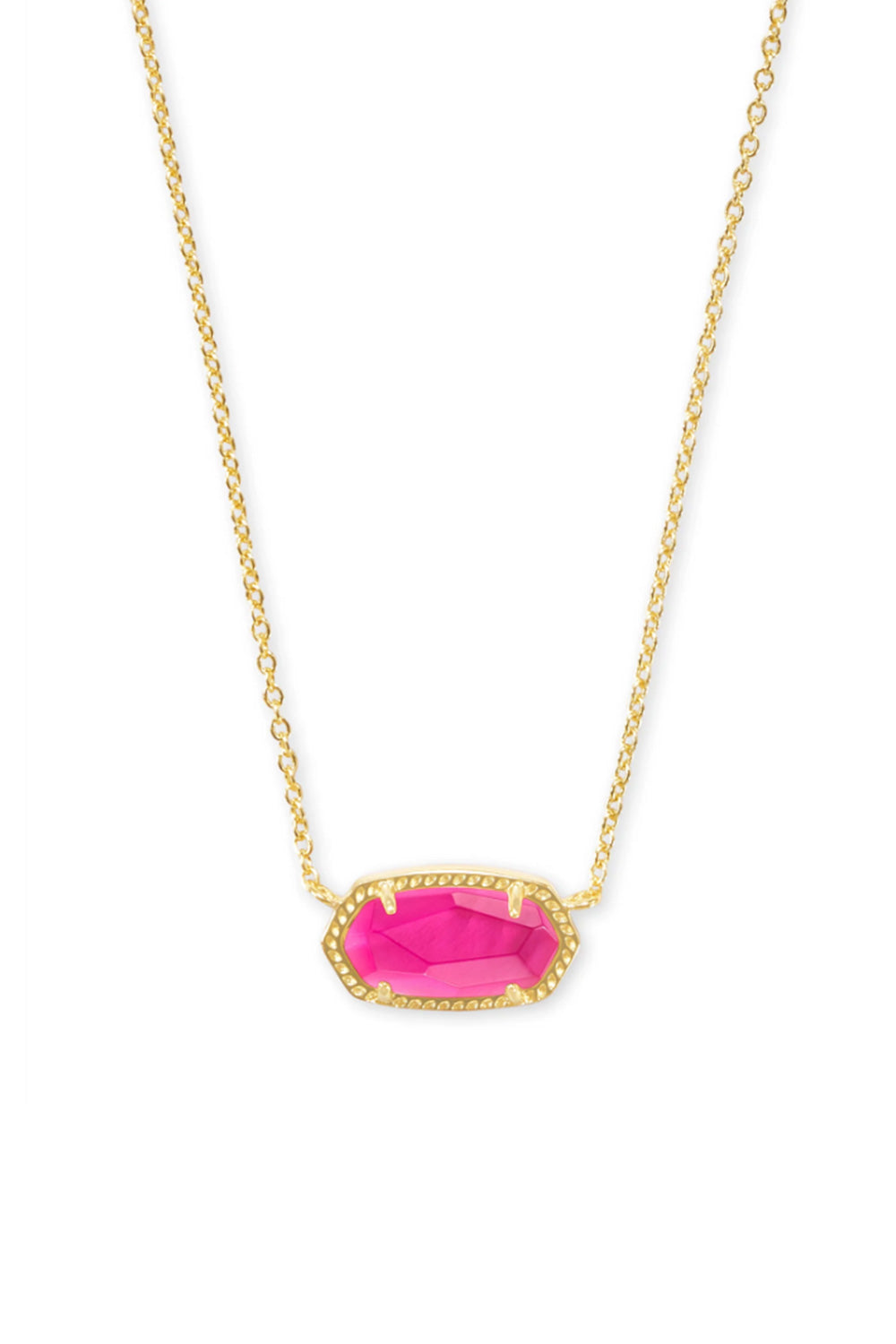 Kendra Scott Elisa Gold Pendant Necklace in Azalea Illusion
