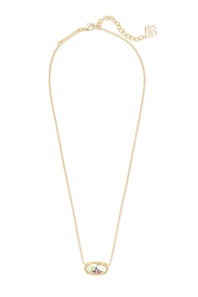 Kendra Scott Elisa Gold Pendant Necklace in Dichroic Glass