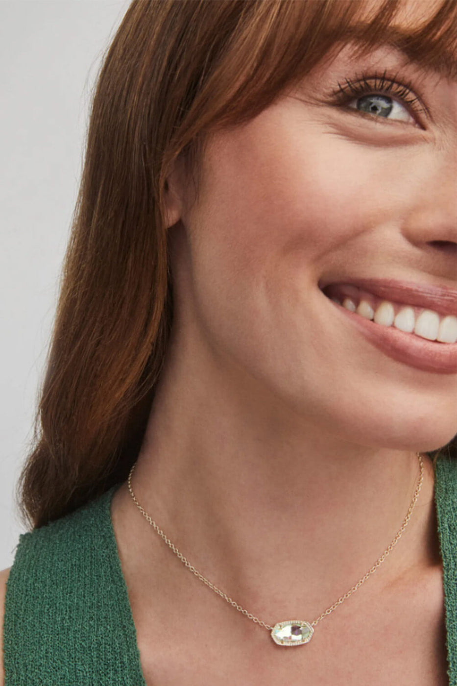 ネックレス・ペンダント Ellipse Glass Pendant Necklace #5755 Kendra Scott Beaded Elisa Gold Tone Pendant Necklace in