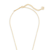 Kendra Scott Elisa Gold Pendant Necklace in White Kyocera Opal