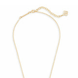 Kendra Scott Elisa Gold Pendant Necklace in Black 