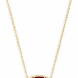 Kendra Scott Elisa Gold Pendant Necklace in Clear Berry