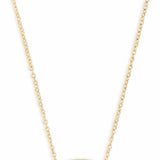 Kendra Scott Elisa Gold Short Pendant Necklace in Iridescent Drusy