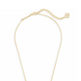Kendra Scott Elisa Gold Short Pendant Necklace in Iridescent Drusy