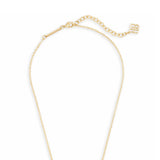 Kendra Scott Elisa Gold Short Pendant Necklace in Platinum Drusy